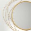 SEVOBAL Bathroom Vanity Mirrors Round Metal Frame High Quality Glass Shatter Proof Anti Fog Technology Moisture Resistant, Gold, 25.6"*0.4"*25.6" - 4 of 4