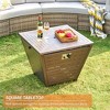 AMERLIFE 32" Large Propane Fire Pit Table, 50,000 BTU Gas Fire Pit Table, Firepit for Garden, Patio - 2 of 4
