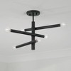 Capital Lighting Zane 6 - Light Semi-Flush Mount in  Matte Black - 4 of 4