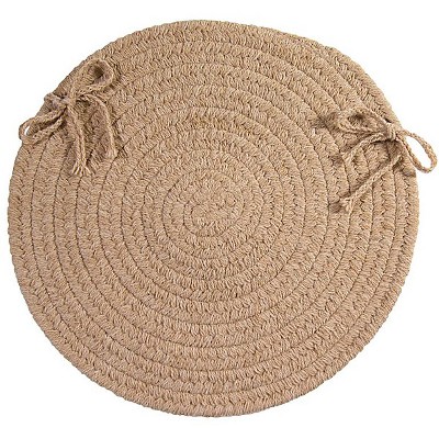 Colonial Mills Bristol Chair Pad, Oatmeal, Set of 4