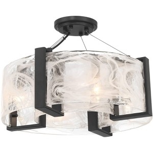 Minka Lavery Minka Cloud Break 18" Wide 4-Light Art Glass Shade Ceiling Light - 1 of 2
