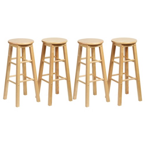 Round wooden bar stools new arrivals