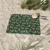 Lathe & Quill Candy Canes Green Picnic Blanket -Deny Designs - 3 of 3