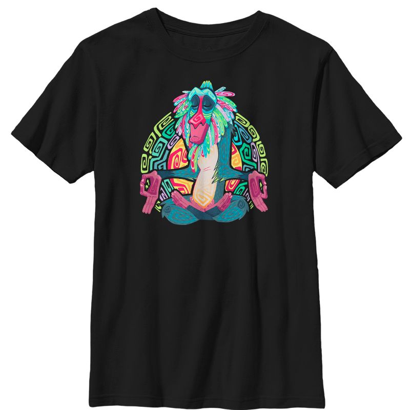 Boy's Lion King Rafiki Geometric Rainbow T-Shirt, 1 of 5