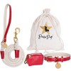 PoisePup – Luxury Pet Dog Waste Bag Holder – Soft Premium Italian Leather Poop Bag Dispenser - Melting Hearts - 2 of 3