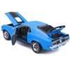 1970 Ford Mustang Mach 1 428 Blue with Black Stripes "Special Edition" 1/18 Diecast Model Car by Maisto - 3 of 3