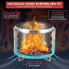 Coucheta Smokeless Outdoor Fire Pit (Air Switch) - 360° Uniform Heating, Ash Pan Included | Portable Stainless Steel Firepit - 4 of 4
