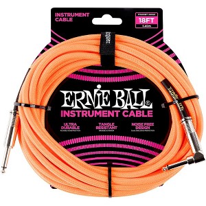 Ernie Ball 18' Straight to Angle Braided Instrument Cable - 1 of 1