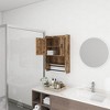 Bathroom Wall Cabinet With Adjustable Shelf, 2 Doors Towel Bar, And Paper Holder, Space-Saving Over Toilet Storage Cabinet - image 2 of 4