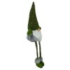 Northlight Dangling Legs Sitting Boy Gnome with Beard Christmas Figure - 21" - Green - 2 of 4