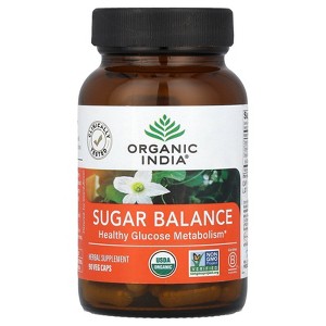 Organic India Sugar Balance, Healthy Glucose Metabolism, 90 Veg Caps - 1 of 4