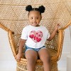 Hearts Patchwork Print - Toddler Short Sleeve Graphic T-Shirt - 4 of 4