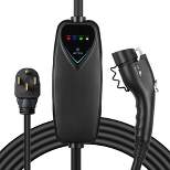 Lectron Level 2 EV Charger - ETL Certified, 240V, 40 Amp, NEMA 14-50 Plug, 16 ft Extension cord & J1772 Cable- Portable Electric Car Charger for J1772