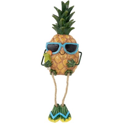 Northlight 9.5" Tropical Pineapple Boy with Dangling Legs Figurine