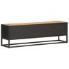 vidaXL TV Stand with Carved Door 51.2"x11.8"x15.7" Rough Mango Wood - 4 of 4
