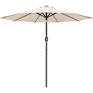 9' x 9' Outdoor Market Patio Umbrella with Push Button Tilt - Devoko - 1 of 4