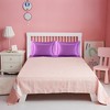 PiccoCasa Satin Silky Oxford Machine Washable Envelope Closure Euro Sham Pillowcases 2 Pcs - 2 of 4