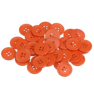 Unique Bargains Resin DIY Craft Flat 4-Hole Sewing Buttons 100 Pcs - 1 of 4