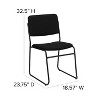 Flash Furniture HERCULES Series 500 lb. Capacity High Density Stacking Chair with Sled Base - 4 of 4