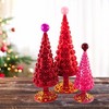 Cody Foster 16.0 Inch Midcentury Modern Hobnail Tree Set Valentine's Day, Varying Heights: 16.0, 12.5, 9.75 Inches Tree Sculptures - 2 of 4