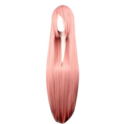 Unique Bargains Women's Human Hair Wigs 39" with Wig Cap Long Hair