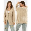 EXLURA Womens 2025 Oversized Cardigan Sweaters Fall Winter Lightweight Soft Knit Cardigan Open Front Button Outwear Coats - 3 of 4