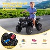 Costway Kids Ride On Electric ATV 6V 4-Wheeler Quad Car with One-Button Start Tread Tires Black/Navy/Red/Pink - image 3 of 4