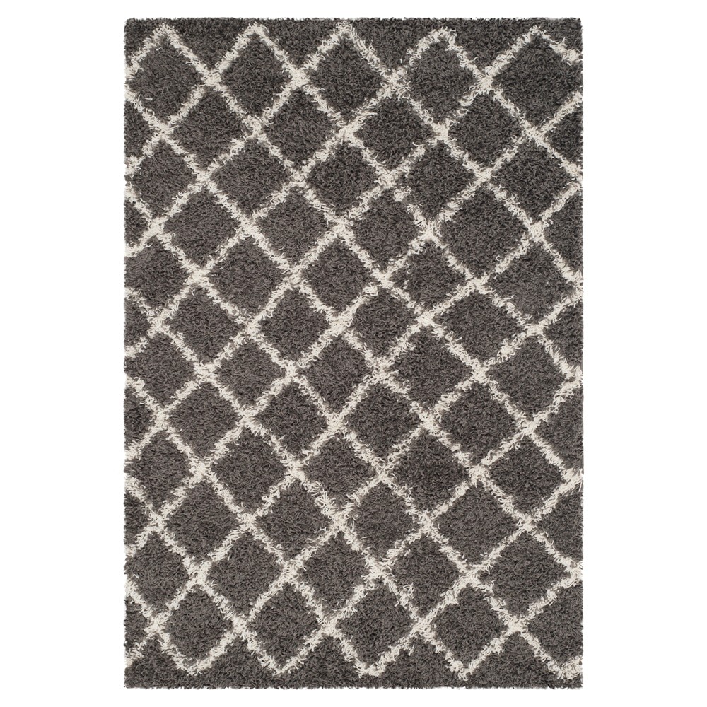 Dark Gray/Ivory Geometric Loomed Area Rug - (4'x6') - Safavieh