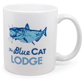 Surreal Entertainment Ozark Blue Cat Lodge Ceramic Mug | Holds 11 Ounces