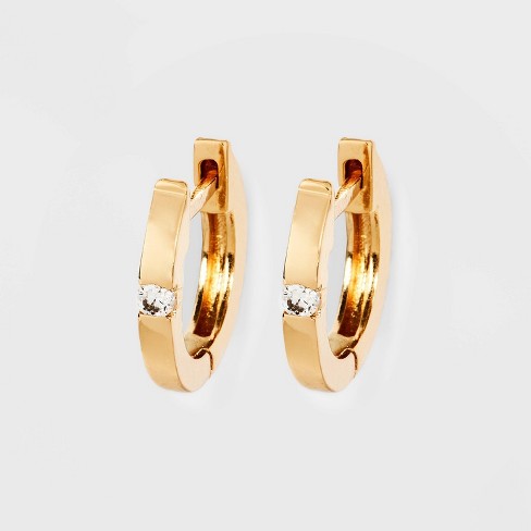 Small Hoop Earrings - A New Day™ Gold : Target