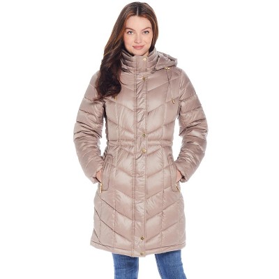 Weatherproof Women's Hooded Quilted Puffer Jacket
