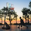 RISOKEYS Portable Basketball Hoop System, Height Adjustable 8-10ft, with 44'' Backboard and Wheels, for Youth Adults Night Outdoors - 2 of 4