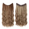Alilang One Piece Long Wavy Curly Clip in Hair Wig Extension 20 Inches High for Women 4 Clips - 3 of 4