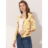 INSPIRE CHIC Women's Notched Lapel Open Front Business Casual Blazer - 3 of 4