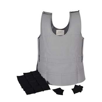 Abilitations Weighted Vest, Gray, X-Large, 8 Pounds