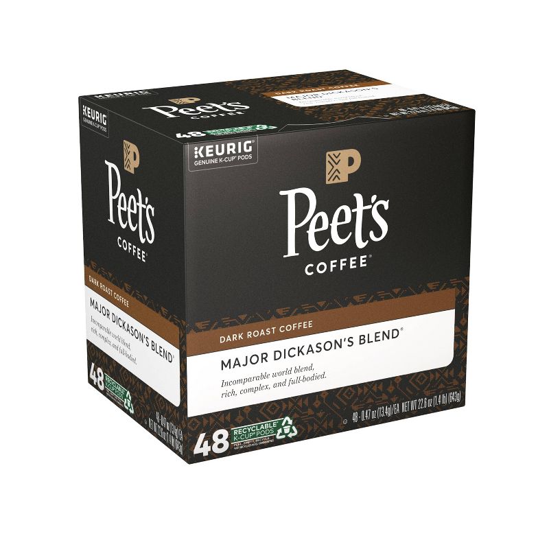 Peet's Major Dickason Dark Roast Coffee Keurig K-Cup Pods, 3 of 5