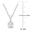 EVERLY JEWELRY | Sterling Silver Pendant with Created Gemstone – Multiple Stone Options - 3 of 4