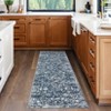 Washable Area Rugs Floral Living Room Bedroom Carpet Non-Slip Low Pile Vintage Soft Thin Throw Rug - 2 of 4