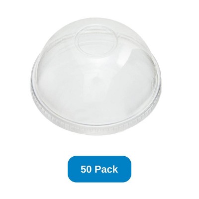 Inno-Pak Dome Lid for 12-24 oz Cold Cup Recycled Plastic - Pack of 50
