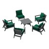 WestinTrends Avalon Outdoor 6-Piece Modular Sectional Patio Furniture Sofa Set, Gray/Green - 4 of 4