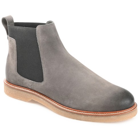 Thomas & Vine Men's Cedric Plain Toe Chelsea Boot Grey 12 : Target