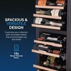 Newair Shadow Series Wine Cooler Refrigerator 56 Bottles Dual Temperature Zones, Freestanding Mirrored Wine and Beverage Fridge - 4 of 4