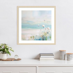 Amanti Art Blue Abstract Beach I by Irena Orlov Framed Wall Art Print - 1 of 4