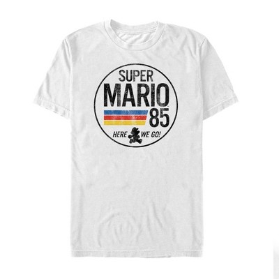 Men's Nintendo Super Mario Retro Rainbow Ring T-shirt : Target