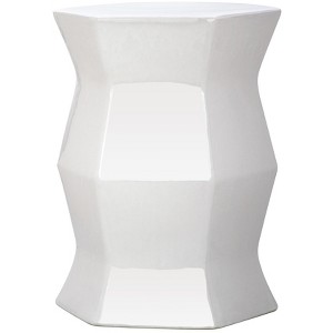 Modern Hexagon Garden Stool - ACS4542 - Indoor/Outdoor - Safavieh - 1 of 2