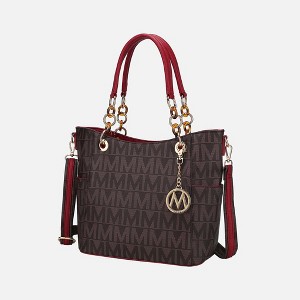 MKF Collection Kissaten Milan “M” Signature Tote Faux Leather Shoulder Bag for Women by Mia K - 1 of 4