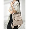 HTUTWOO Women's PU Leather Retro Backpack Casual Shoulder Bag Fashion Messenger Bag Suitable For Traveling, Shopping And Dating Use Women's Day Gift - 3 of 4
