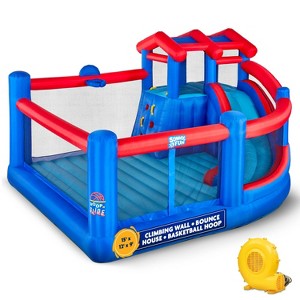 Sunny & Fun Hoop N’ Slide Inflatable Bounce House with Basketball Hoop & Slide - 1 of 4