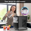 ZAFRO Nugget Ice Maker Countertop, 44Lbs/24H Pellet Ice Machine with Self-Cleaning & Water Reservoir - Chewable Pebble Ice Maker for Home - 2 of 4