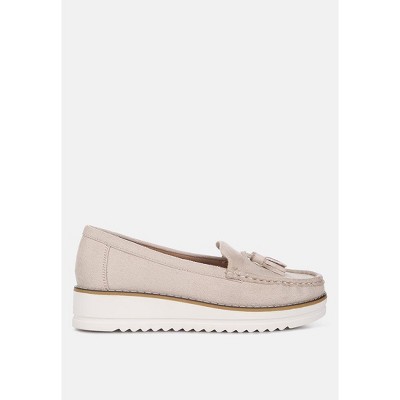 Daiki Platform Lug Sole Tassel Loafers